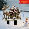 thumbnail image 2 of Cheapark 2D Flat Santa Reindeer Sled Garden Stakes - Outdoor Ground Decor, Festive Winter Props for Yard & Holiday Celebrations, 2 of 6