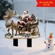 thumbnail image 1 of pstuiky Trineo de renos de invierno con Papá Noel, decoración plana 2D para jardín exterior., 1 of 6