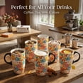 thumbnail image 5 of Topadorn Ceramic Mugs Porcelain Latte Tea Cup Coffee Mug with Gift Box,17oz. Spring at Garden, 5 of 10