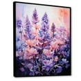 thumbnail image 2 of Designart "pasture Lavender Enchantment I" Floral & Botanical Floater Framed Canvas Wall Art, 2 of 7