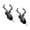 Black, variant on 2 Pack Steel Deer Head Liquor Pourer with Leak Stopper for Wine Bottles Kitchen Use