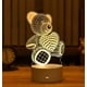 thumbnail image 1 of Lámpara 3D de acrílico con USB, luces LED nocturnas, lámpara de señal de neón, adornos navideños para el hogar, dormitorio, decoración de cumpleaños, regalos de boda Tan Jianjun unisex, 1 of 2