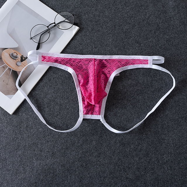 Titre de Produit de Classification de sous-Vêtements pour Hommes String en Dentelle Transparente Taille Basse sous-Vêtements en Maille Respirante Design Confortable