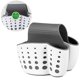 thumbnail image 2 of OUNONA Kitchen Sink Bathroom Hanging Strainer Storage Holder Bag Sponge Towel Draining Rack Cleaning Brush Toothbrush Holder (White), 2 of 2
