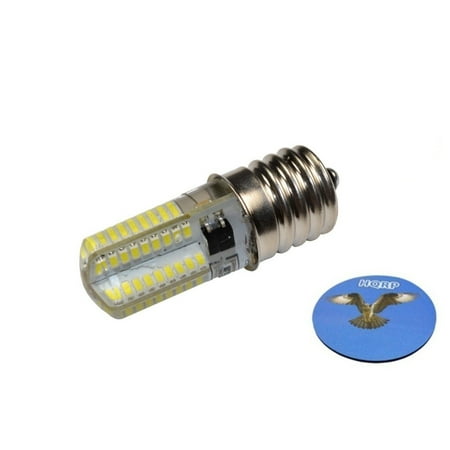 

HQRP 110V E17 Base Silicone Crystal Dimmable LED Bulb Warm White for LG 6912W1Z004B microwave light bulb replacement plus HQRP Coaster