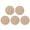 Beige, variant on WRISTBIQUE Craft Wood Board Round Wooden Plate Beige 5Pcs 3.9In