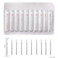 thumbnail image 1 of DATANG 10pcs/Set Nail Art Drill Bit , Kit De Brocas Rotativas De Carburo De Diamante Para Cutículas , Herramientas De Manicura Para Limpiar Lima Eléctrica Para Uñas , Removedor De Pedicura, 1 of 4