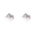 thumbnail image 1 of Guardurnaity Caja Joyas Regalos Bowknot Cajas de cosméticos Anillo Collares Multifuncional Pendiente Ataúd Decoración Acción de Gracias Blanco 7.5*7.5*3.5 2piezas, 1 of 6