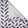 thumbnail image 6 of Ambesonne Eggplant Valance & Curtain, Nutritious Meal, 55"x36", Violet White, 6 of 6