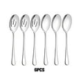 thumbnail image 3 of Wweixi 6piece Convenient Storage Serving Spoons Sets For Neat And Tidy Kitchen Drawers silver 1Set, 3 of 6