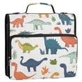 thumbnail image 5 of FORMRS Zipper Binder with Shoulder Strap 2-inch Ring 500 Sheet Capacity File Bag, Dinosaur Pattern, 5 of 5