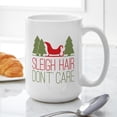 thumbnail image 6 of CafePress - Sleigh Hair, Don't Care Large Mug - 15 oz Ceramic Large White Novelty Mug, 6 of 6