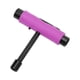 thumbnail image 4 of Llave en forma de T o de L para placas deslizantes, herramienta de mantenimiento de patinetas de 3 orificios de color morado, 4 of 8