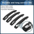 thumbnail image 6 of Unique Bargains Car Door Handle Cover Trim,Side Door Handle Cover for Chevy Malibu 2013-2015 ABS Carbon Fiber Pattern Black,1 Set, 6 of 6