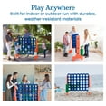 thumbnail image 5 of ECR4Kids Jumbo 4-To-Score Giant Game with 42 Rings and Reset Sliders, Outdoor Games, Blue/Orange, 5 of 10
