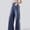 Dark Blue01, variant on Baggy Jeans Striped Womens Stretchy Jeans Elastic Waist Track Pants | Denim Fabric, High Waisted, Bow, Pinstripe Patchwork, 4 Pockets, Stretch Pants for Girls, Cute Casual Outfits