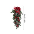 thumbnail image 4 of Artificial Norfolk Pine Garland Christmas Decorations Winter Wreaths Rattan for Front Door Large Christmas Wreath Artificial Green Wreath Christmas Decor Indoor Outdoor Home, 4 of 6