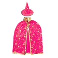 thumbnail image 4 of NordicNest Cloak For Kids Party Witch Cape Elegant Style Cape With Embossed Gold Design Ski Jackets Girls, 4 of 4