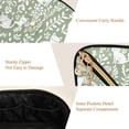 thumbnail image 5 of FORMRS Makeup Bag Travel Cosmetic Organizer for Women Fold Flat Zipper Pouch with Handle, Green Floral Cat Pattern, 5 of 8