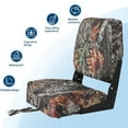 thumbnail image 3 of Roromall 2 Pack Boat Seats Low Back, Fold-Down Fishing Boat Chair with Thickened Sponge Padding and Hinge for Sightseeing Boat, Speedboat, Canoe, 3 of 7