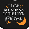 thumbnail image 4 of Inktastic I Love My Nonna to the Moon and Back Boys or Girls Baby Bib, 4 of 4