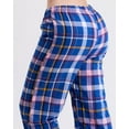 thumbnail image 4 of Active Club Cotton-Blend Flannel Pajama Pants for Women, Flannel Plaid PJ Pants for Women for Sleep and Lounge, Womens PJ Bottoms (Blue White, 2X), 4 of 5