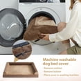 thumbnail image 4 of Washable Dog Beds for Extra Large Dogs, Orthopedic Dog Bed Extra Large, Big Dog Couch Bed with Removable Washable Cover, Waterproof Lining and Nonskid Bottom, Egg-Crate Foam Pet Sofa Bed, 4 of 5