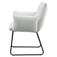 thumbnail image 4 of Acko Dining Chair Set of 2- Light Gray Fabric- Black Metal Frame, 4 of 6