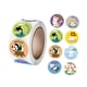 thumbnail image 2 of 500 pegatinas redondas de animales para decoración, regalo de cumpleaños, pegatinas de extraíbles de 1 pulgada, rollo de pegatinas para el A, 2 of 8