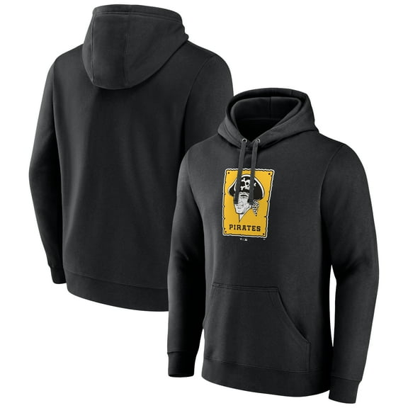 Men's Black Pittsburgh Pirates Cooperstown Collection Pullover Hoodie