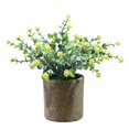 thumbnail image 1 of Fake Plant Potted Lifelike Small Artificial Greenery Plant Faux Plant Decoration, 1 of 8