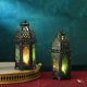 thumbnail image 3 of Candelabros de metal para el Palacio EID Mubarak, lámpara de hierro para festivales musulmanes islámicos con paneles de vidrio transparente, decoración para Ramadán, F, 3 of 5