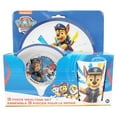 thumbnail image 2 of Coffret repas Pat'Patrouille avec 3 assiettes en mélamine, 1 couvert et 1 bouteille à bouchon bombé de 550 ml avec paille - Bleu, 2 of 5