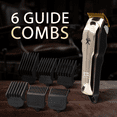 thumbnail image 3 of Cutting Edge Cordless Rechargeable Hair Clippers for Men & Women, Ceramic Blade, 6 Guide Combs, 3 of 11