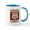 White/Blue Inside, variant on CafePress - Danbury Route 66 Mug - 11 oz Ceramic Mug - Novelty Coffee Tea Cup