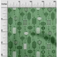 thumbnail image 2 of oneOone Polyester Spandex Green Fabric Asian Chinese Lamps Dress Material Fabric Print Fabric By The Yard 56 Inch Wide, 2 of 4