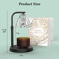 thumbnail image 5 of Flower Candle Warmer Lamp with Timer Dimmer, Height Adjustable Candle Lamp, Birthday Gifts for Women,  House Warming Gifts New Home Decor, Daffodil Wax Melts Warmer, 5 of 10