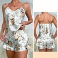 thumbnail image 1 of LSLJS Spring and Fall Models Of Women's Pajamas Sexy Ruffled Bottom Hem Homewear Two-Piece Suit, Womens Pajama Sets, 1 of 7