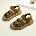 thumbnail image 2 of Viluyesy Summer Boys’ Beach Sandals Soft-Soled Casual Sandals for Toddlers & Kids, Adjustable Hook-and-Loop Strap Sandals Army Green Size 9, 2 of 7