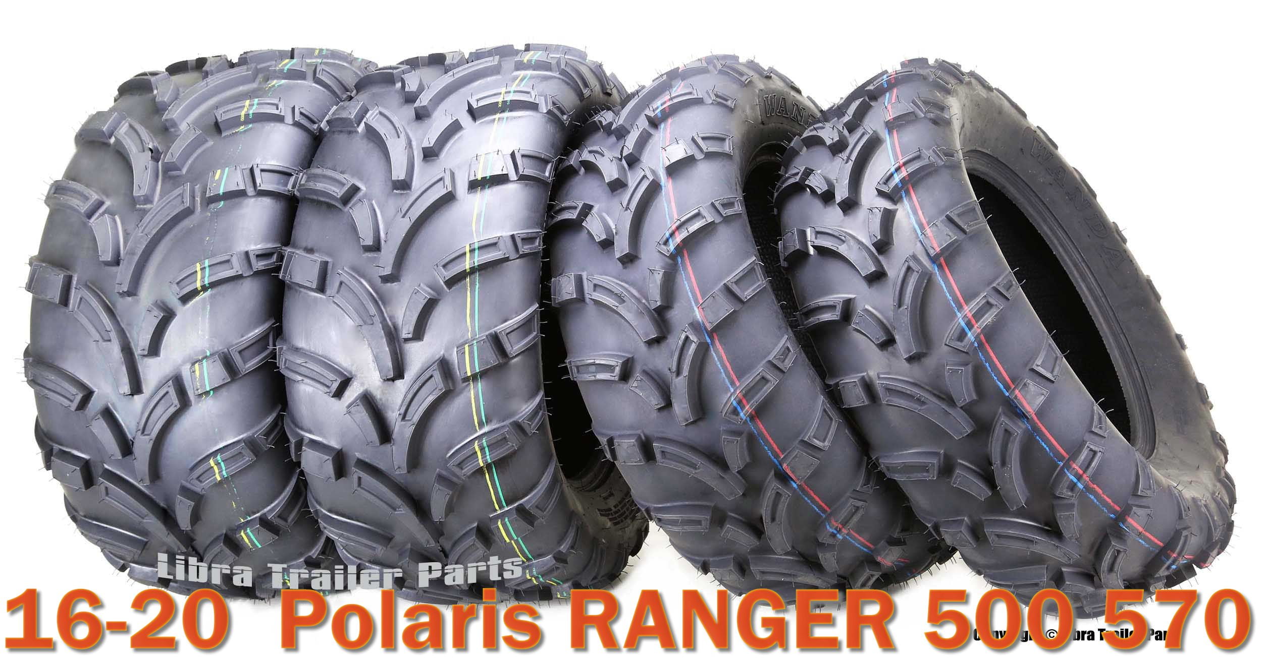 1620 Polaris RANGER 500 570 ATV Tire Set WANDA 25x812 25x1012 lite