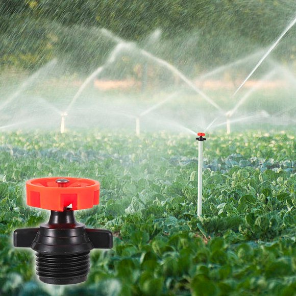 Automatic Rotating Sprinkler Heads for Garden Irrigation – 10 Pack, 1/2 Inch Thread, 360 Degree Rotation, 230–250 L/H Flow Rate, 5–5.5 m Spray Radius