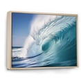 thumbnail image 2 of Designart "Aqua Force Of The Sea Surge III" Coastal Floater Framed Wall Art Prints, 2 of 5