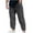 Dark Gray, variant on Mlzmgr Men's Pants S -3XL Straight Leg Elastic Waist Corduroy Pants with Pockets Summer Lounge Pants