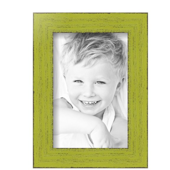 ArtToFrames 6" x 9" Modern Green Picture Frame, 6x9 inch Green Wood Poster Frame (WOM-4589),  Pack