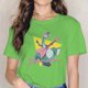 thumbnail image 3 of Camiseta de cuello redondo con diseño de Denver, el último dinosaurio, Jeremy, dibujos animados, clásica, de tela, para mujer, nuevo diseño, de gran tamaño, 3 of 5