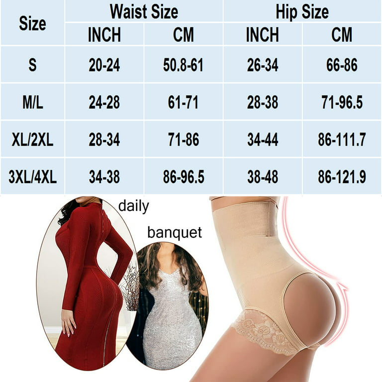 Buy Bingrong High Waisted Butt lifter Shapewear for Women Tummy