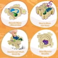 thumbnail image 4 of Set de pista infantil Puzzle Racer, diseño de dinosaurio YOOYID, con 2 coches, 4 of 8