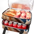thumbnail image 5 of Snail Double Layered Insulated Lunch Bag with Two Compartments - Large Capacity Refrigerated Meal Bag for Hand Carry - 7.1x11.4x16.1 Inches, 5 of 6