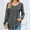 Gray, variant on Trushirt Womens Tops Long Sleeve Solid Crew Neck Fall Winter Casual Green Going Out Tops for Women Size 2XL