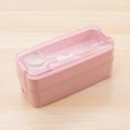 thumbnail image 3 of Anckoeil Multi Layered Lunch Box with forks Spoons Tableware Lunch Box for Office Workers Portable Picnic Box, 3 of 4